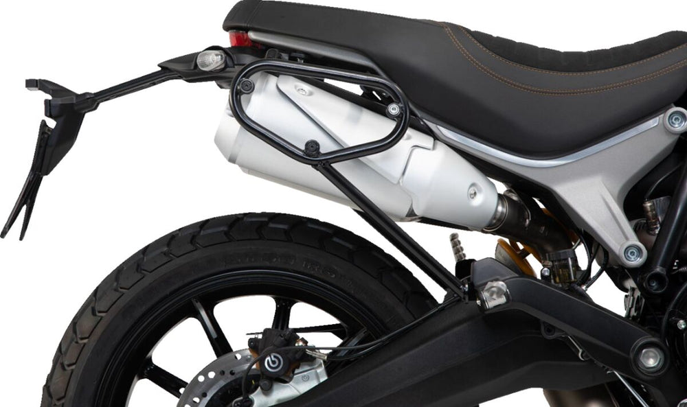 SW Motech SLC Right Side Pannier Carrier - Ducati Scrambler 1100 2018-2024 - Black