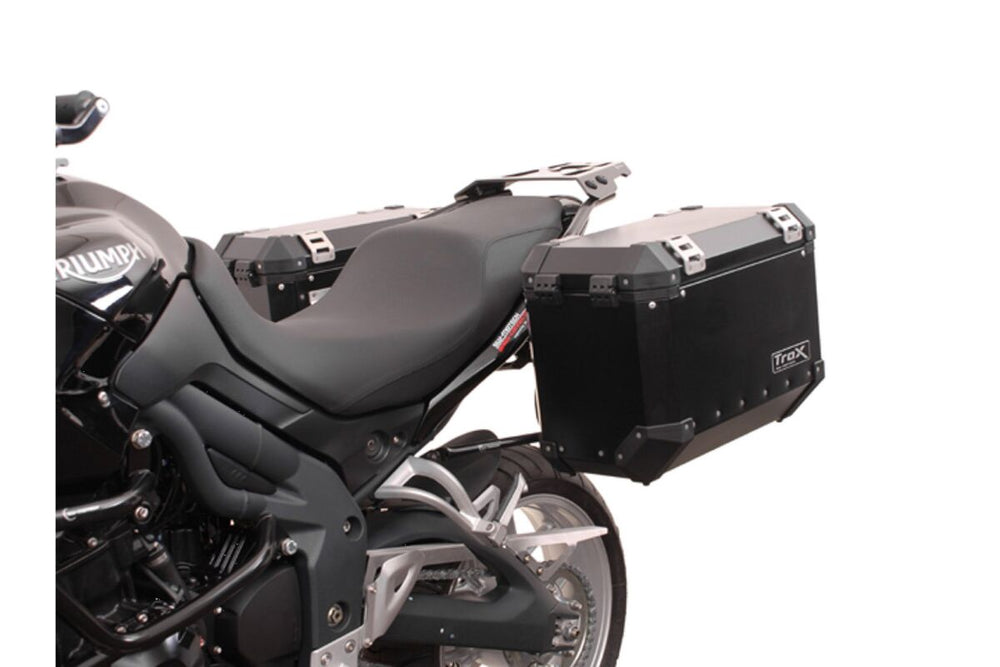 SW Motech Evo Side Pannier Carriers - Triumph Tiger 1050 2007-2012 - Black Black
