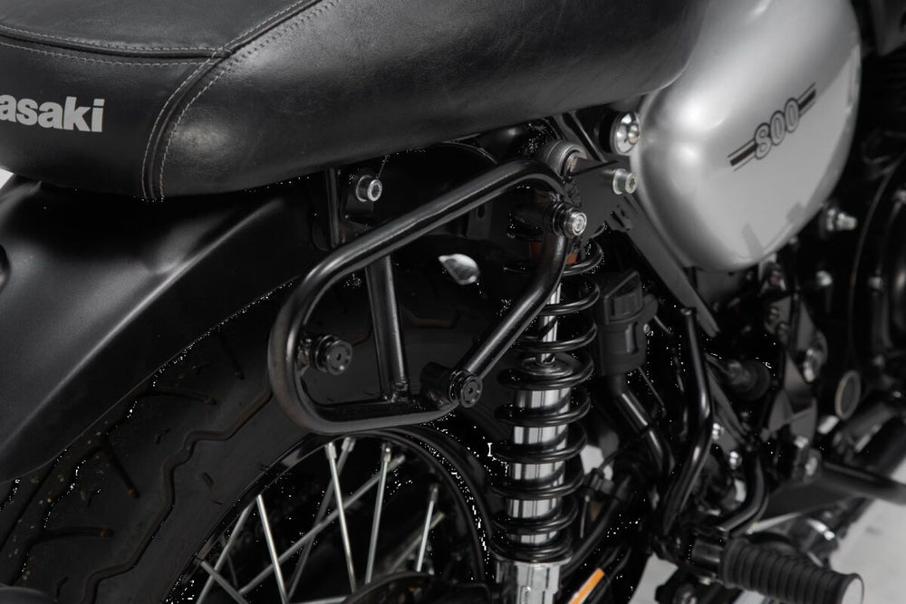 SW Motech SLC Left Side Pannier Carrier - Kawasaki W 800 2019-2024 - Black