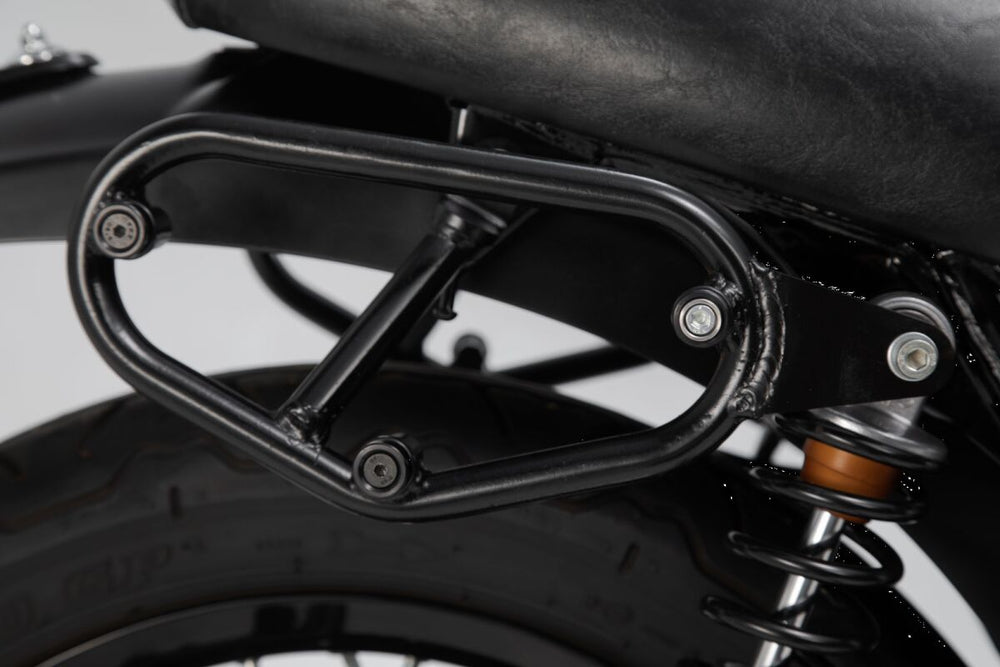 SW Motech SLC Left Side Pannier Carrier - Kawasaki W 800 2019-2024 - Black