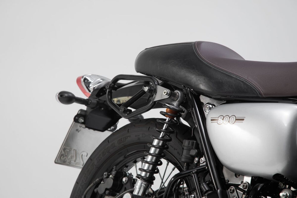 SW Motech SLC Left Side Pannier Carrier - Kawasaki W 800 2019-2024 - Black