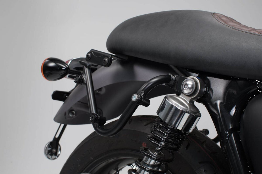 SW Motech Right Side Pannier Carrier Adapter - Triumph Bonneville 900 T100 2017-2024 - Black