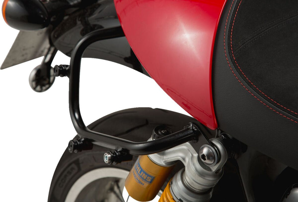 SW Motech SLC Left Side Pannier Carrier - Triumph Thruxton 1200 R 2016-2020 - Black