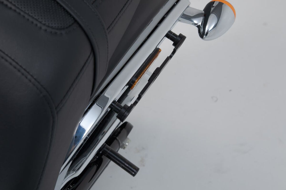 SW Motech SLH Left Side Pannier Carrier - Harley Davidson FXLRS 1923 2022-2024 - Black