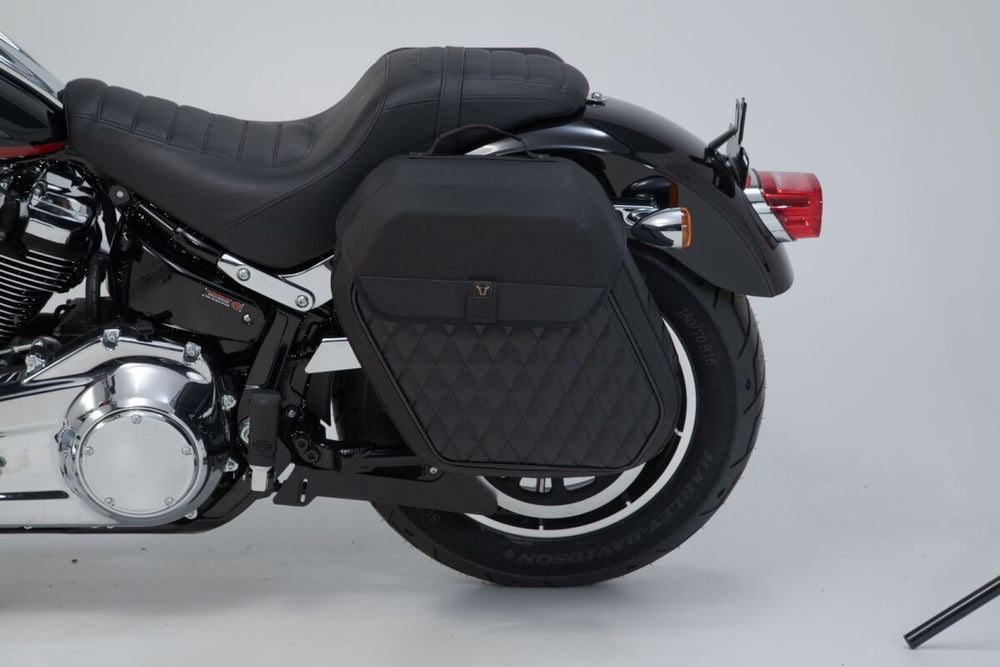 SW Motech SLH Left Side Pannier Carrier - Harley Davidson FXLRS 1923 2022-2024 - Black