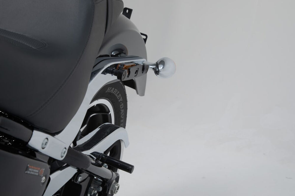 SW Motech SLH Left Side Pannier Carrier - Harley Davidson FXLRS 1923 2022-2024 - Black