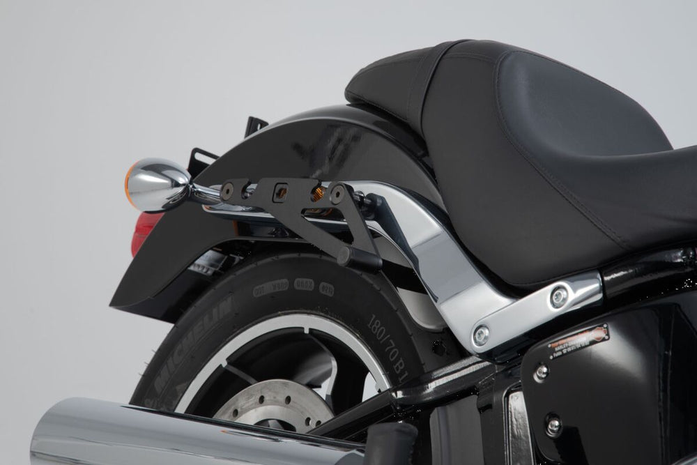 SW Motech SLH Right Side Pannier Carrier - Harley Davidson FXLRS 1923 2022-2024 - Black
