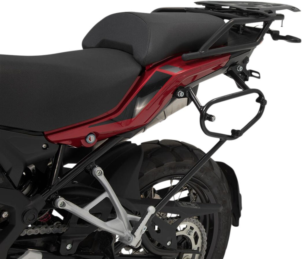 SW Motech SLC Left Side Pannier Carrier - Benelli TRK 502 X 2017-2023 - Black