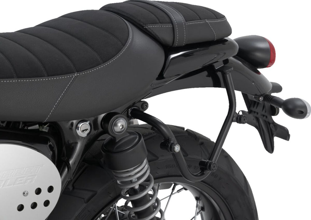 SW Motech SLC Left Side Pannier Carrier - Triumph Street Scrambler 900 2017-2020 - Black