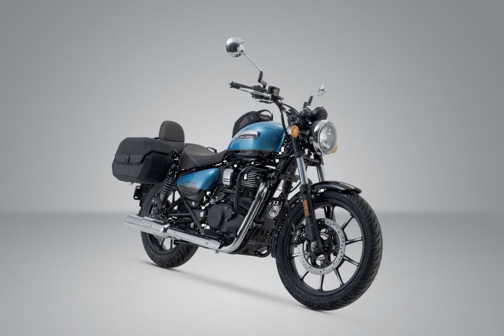 SW Motech SLH Right Side Pannier Carrier - Royal Enfield Meteor 350 2021-2022 - Black