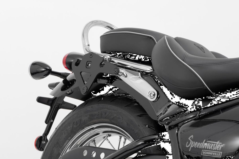SW Motech SLH LH1 Right Side Pannier Carrier - Triumph Bonneville 1200 Speedmaster 2018-2024 - Black