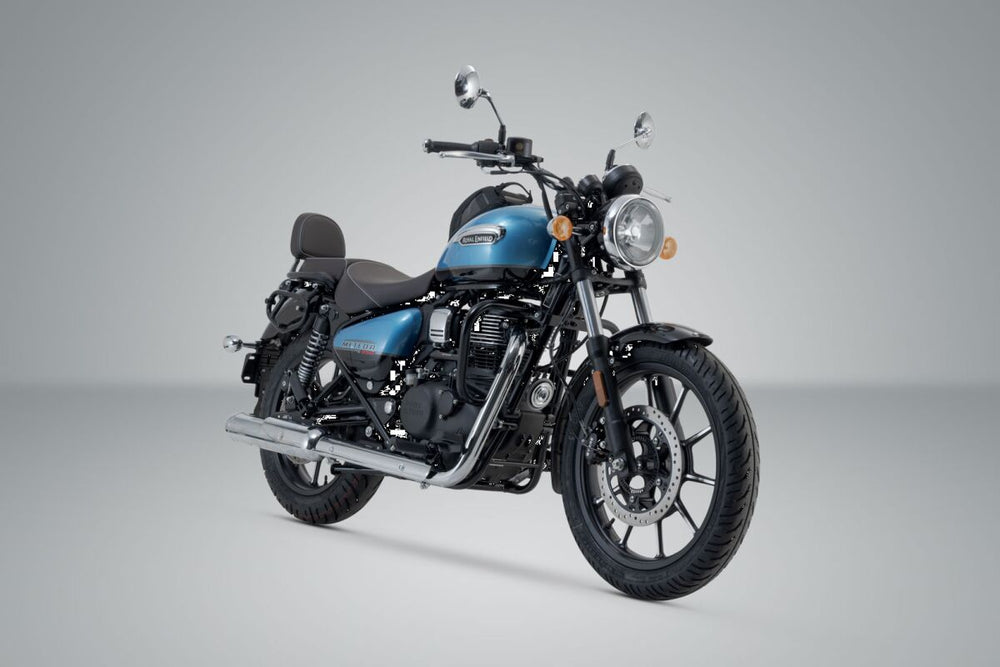 SW Motech SLC Right Side Pannier Carrier - Royal Enfield METEOR 350 2021-2022 - Black