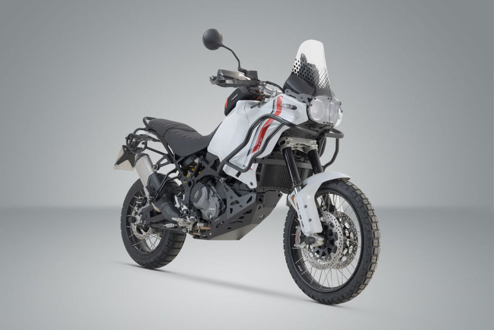 SW Motech SLC Left Side Pannier Carrier - Ducati Desert X 950 2022-2024 - Black