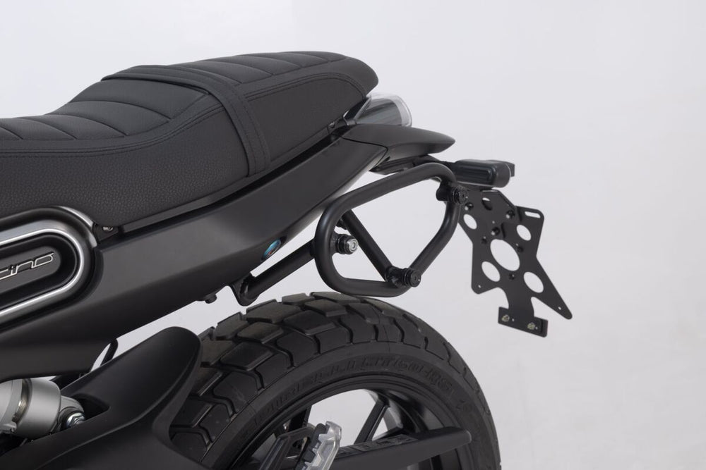 SW Motech SLC Left Side Pannier Carrier - Benelli Leoncino 800 2022-2023 - Black