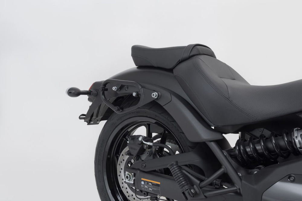 SW Motech SLC Left Side Pannier Carrier - Kawasaki EN 650 2016-2024 - Black