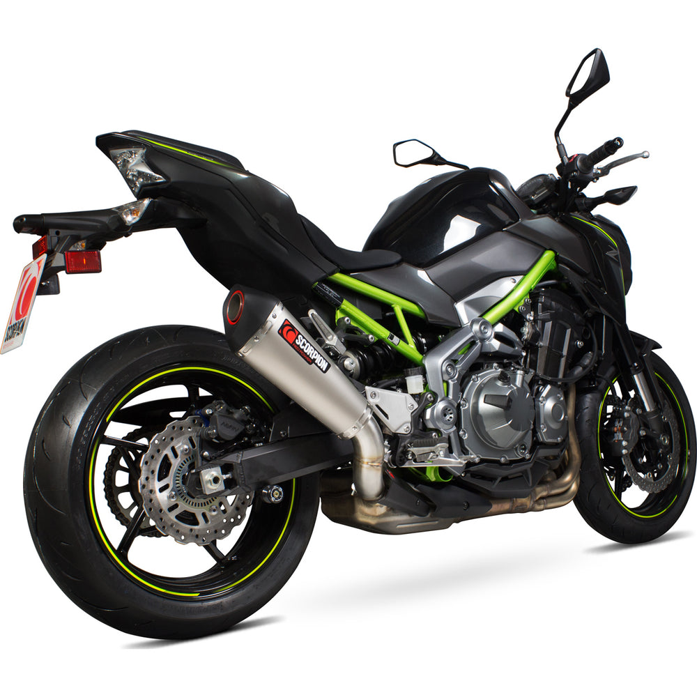 Scorpion Serket Taper Titanium Oval Exhaust For Kawasaki Z900 2017-2019