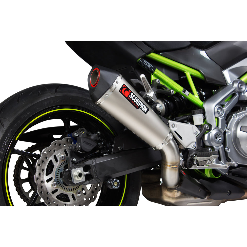 Scorpion Serket Taper Titanium Oval Exhaust For Kawasaki Z900 2017-2019