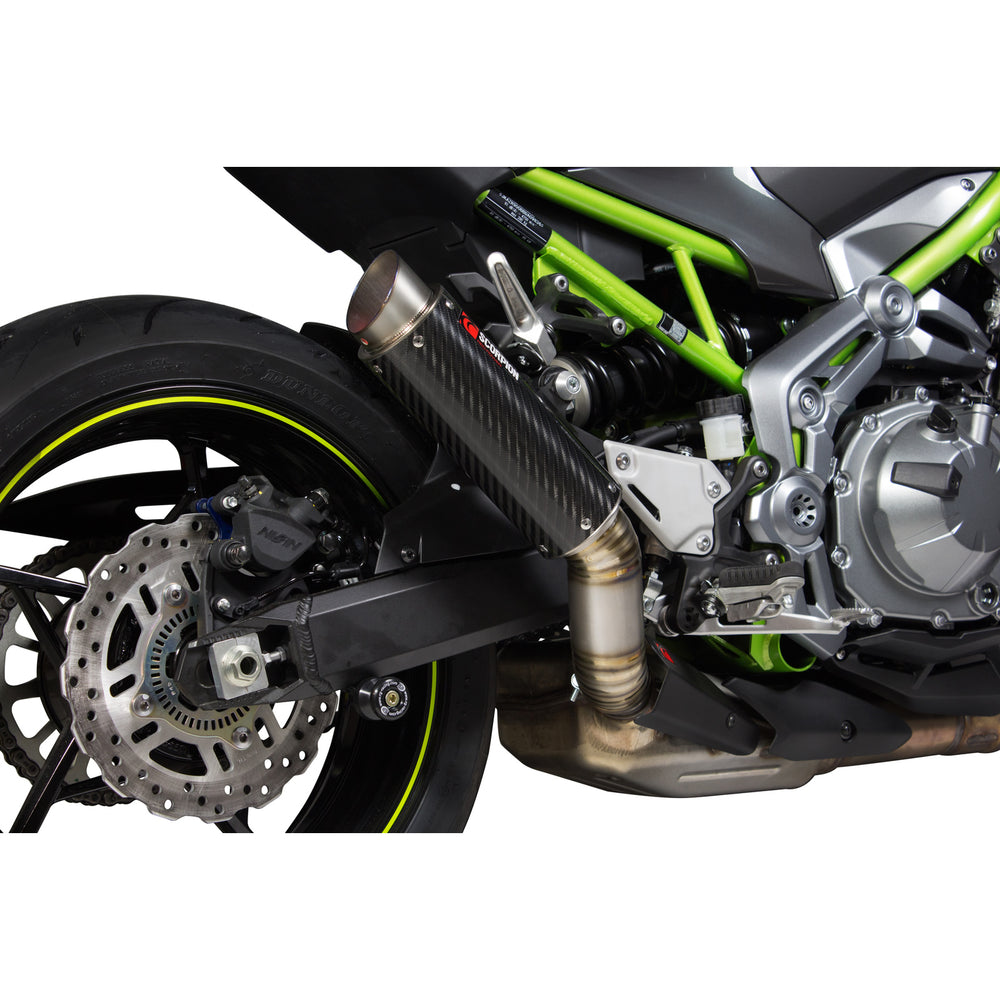 Scorpion RP-1 GP Carbon Round Exhaust For Kawasaki Z900 2017-2019