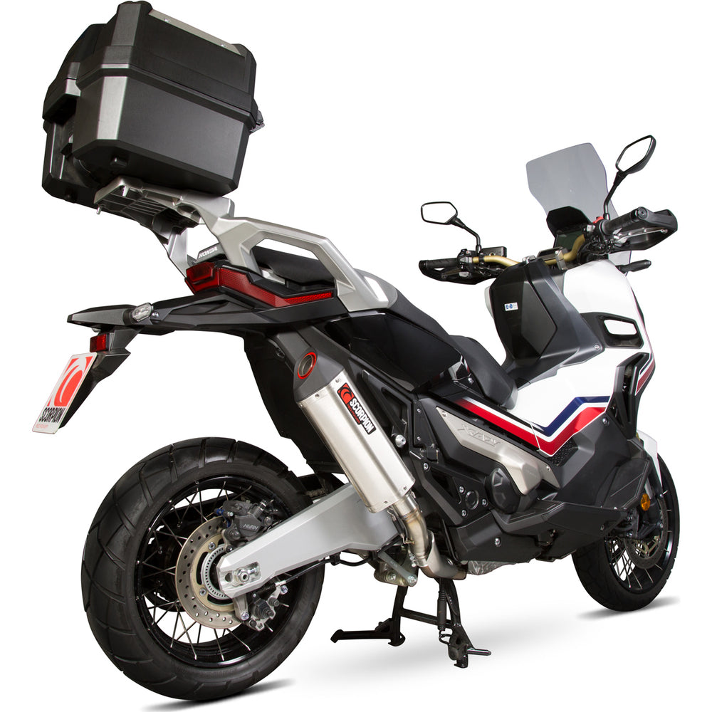 Scorpion Serket Parallel Stainless Oval Exhaust For Honda X-ADV 750 2017-2025