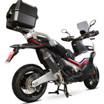 Scorpion Serket Parallel Black Ceramic Oval Exhaust For Honda X-ADV 750 2017-2025