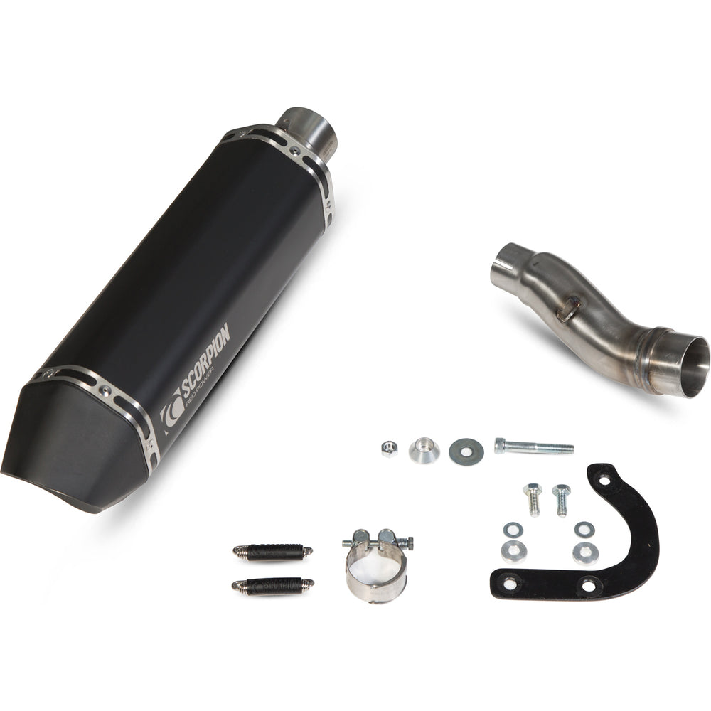Scorpion Serket Parallel Black Ceramic Oval Exhaust For Honda X-ADV 750 2017-2025