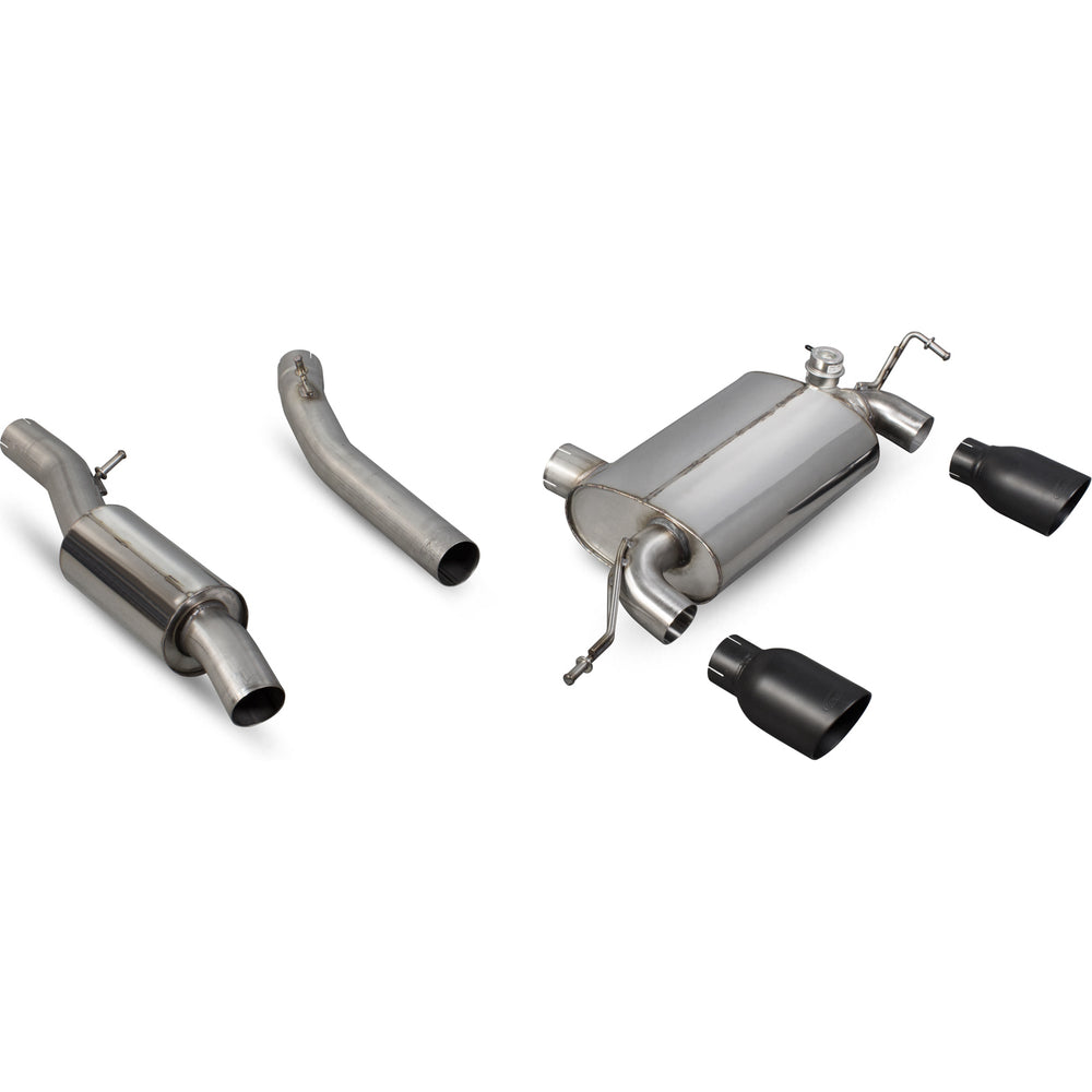 Scorpion Exhaust Cat-Back (Res) Twin Daytona BLK - Audi TT MK1 Quattro 3.2 V6 1999 - 2006