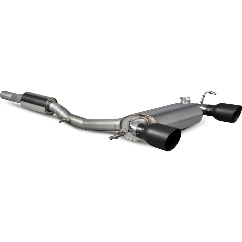 Scorpion Exhaust Cat-Back (Res) Twin Daytona BLK - Audi TT MK1 Quattro 3.2 V6 1999 - 2006