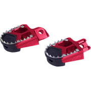 Kite SM Footpegs - Suzuki RMZ450 2018-2019 - Red
