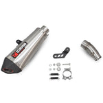 Scorpion Serket Taper Stainless Steel Exhaust For Kawasaki Ninja 400 2018-2024