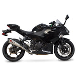 Scorpion Serket Taper Stainless Steel Exhaust For Kawasaki Ninja 400 2018-2024