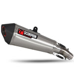 Scorpion Serket Taper Stainless Steel Exhaust For Kawasaki Ninja 400 2018-2024