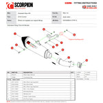 Scorpion Serket Taper Carbon Exhaust For Kawasaki Ninja 400 2018-2024
