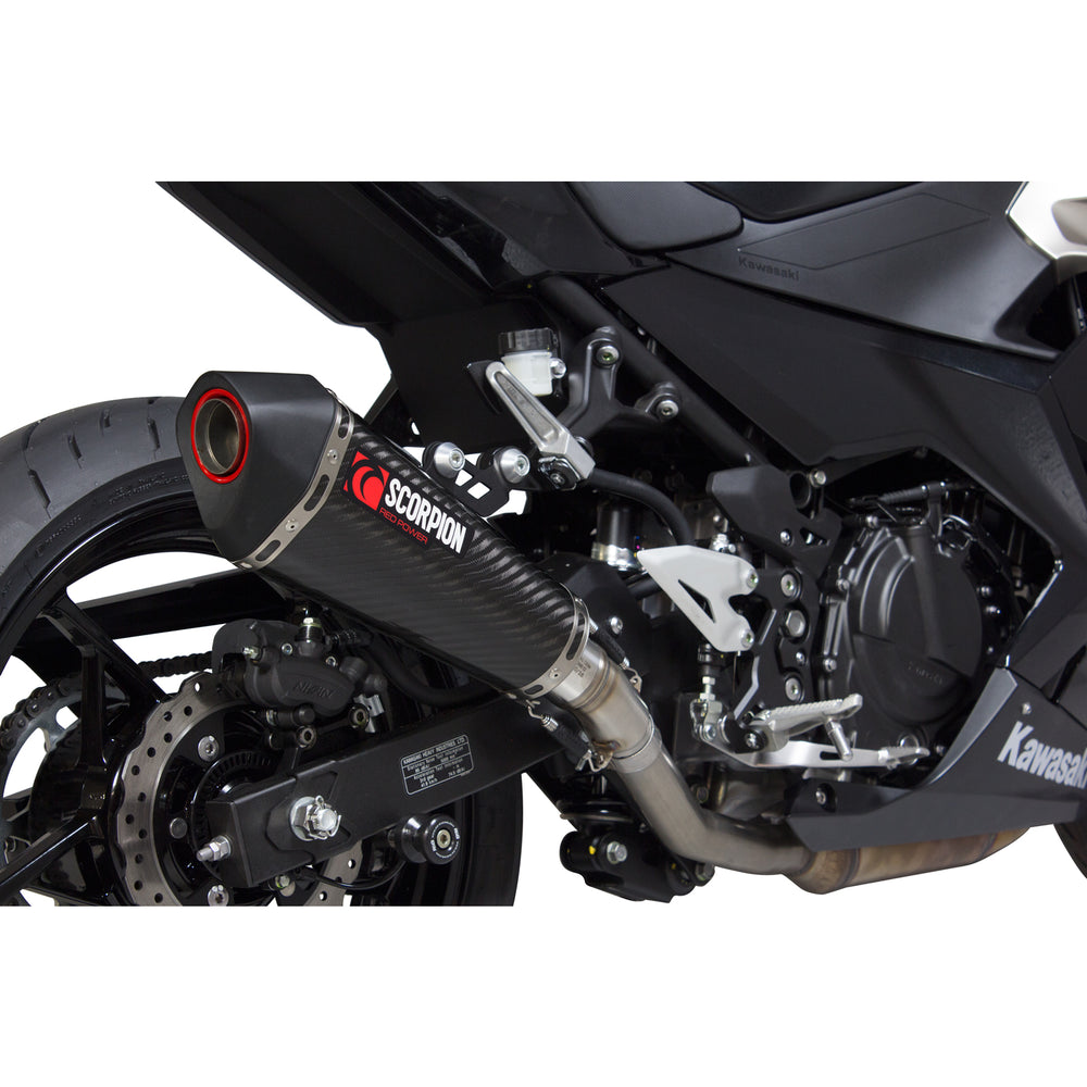 Scorpion Serket Taper Carbon Exhaust For Kawasaki Ninja 400 2018-2024
