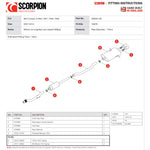 Scorpion Car Exhaust Cat-Back System (Resonated) Monaco - Mini Cooper S R56 R57 R58 R59 2007 - 2014