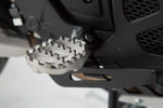 SW Motech ION Footpegs - Suzuki SV650X Cafe Racer 2018-2024 - Black/Silver