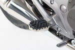 SW Motech ION Footpegs - Suzuki SV650X Cafe Racer 2018-2024 - Black/Silver