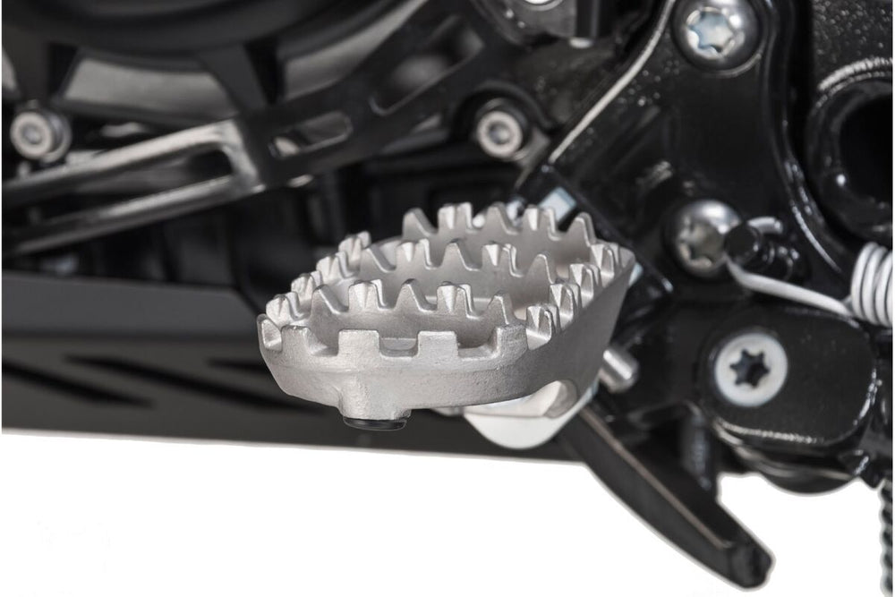 SW Motech ION Footpegs - BMW F 800 GS 2008-2019 - Black/Silver
