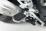 SW Motech ION Footpegs - BMW S 1000 XR 2015-2019 - Black/Silver