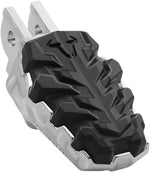 SW Motech Evolution Footpegs - Ducati Scrambler 803 2015-2024 - Black/Silver