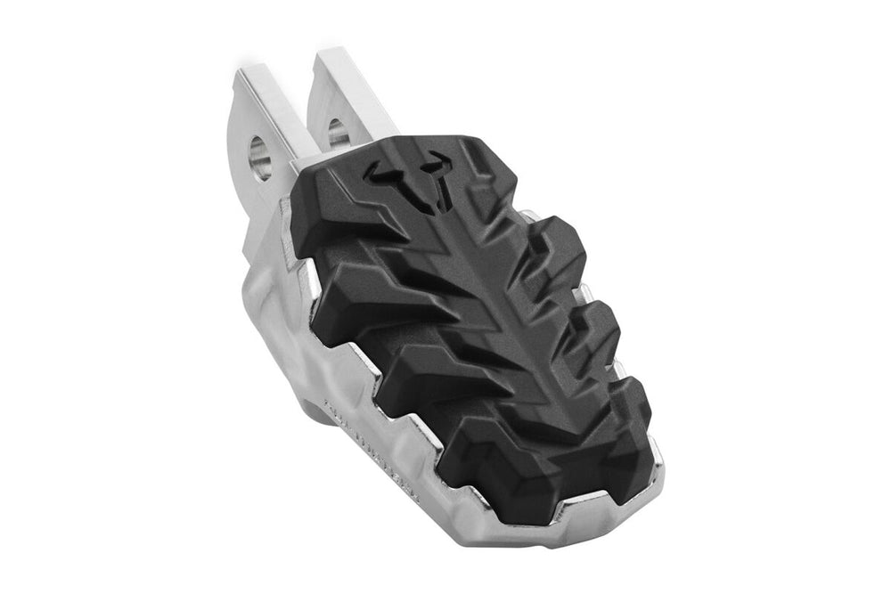 SW Motech Evolution Footpegs - Ducati Scrambler 803 2015-2024 - Black/Silver