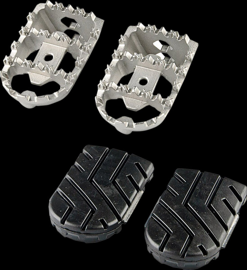 SW Motech ION Footpegs - Ducati Scrambler 803 2015-2024 - Black/Silver