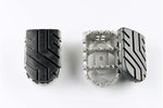 SW Motech ION Footpegs - Ducati Scrambler 803 2015-2024 - Black/Silver