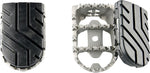 SW Motech Ion Footrests - Ducati MultiStrada V4 1200 2021-2024 - Black/Silver