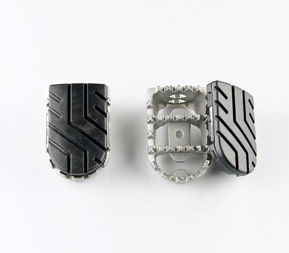 SW Motech Ion Footrests - Ducati MultiStrada V4 1200 2021-2024 - Black/Silver