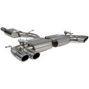 Scorpion Car Exhaust Cat-Back System Resonated Electronic Valved Polished Monaco - Volkswagen Golf R MK7.5 2017-2020