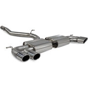 Scorpion Car Exhaust Cat-Back System Non-Resonated Non-Valved Polished Monaco - VW Golf R MK7.5 17-20