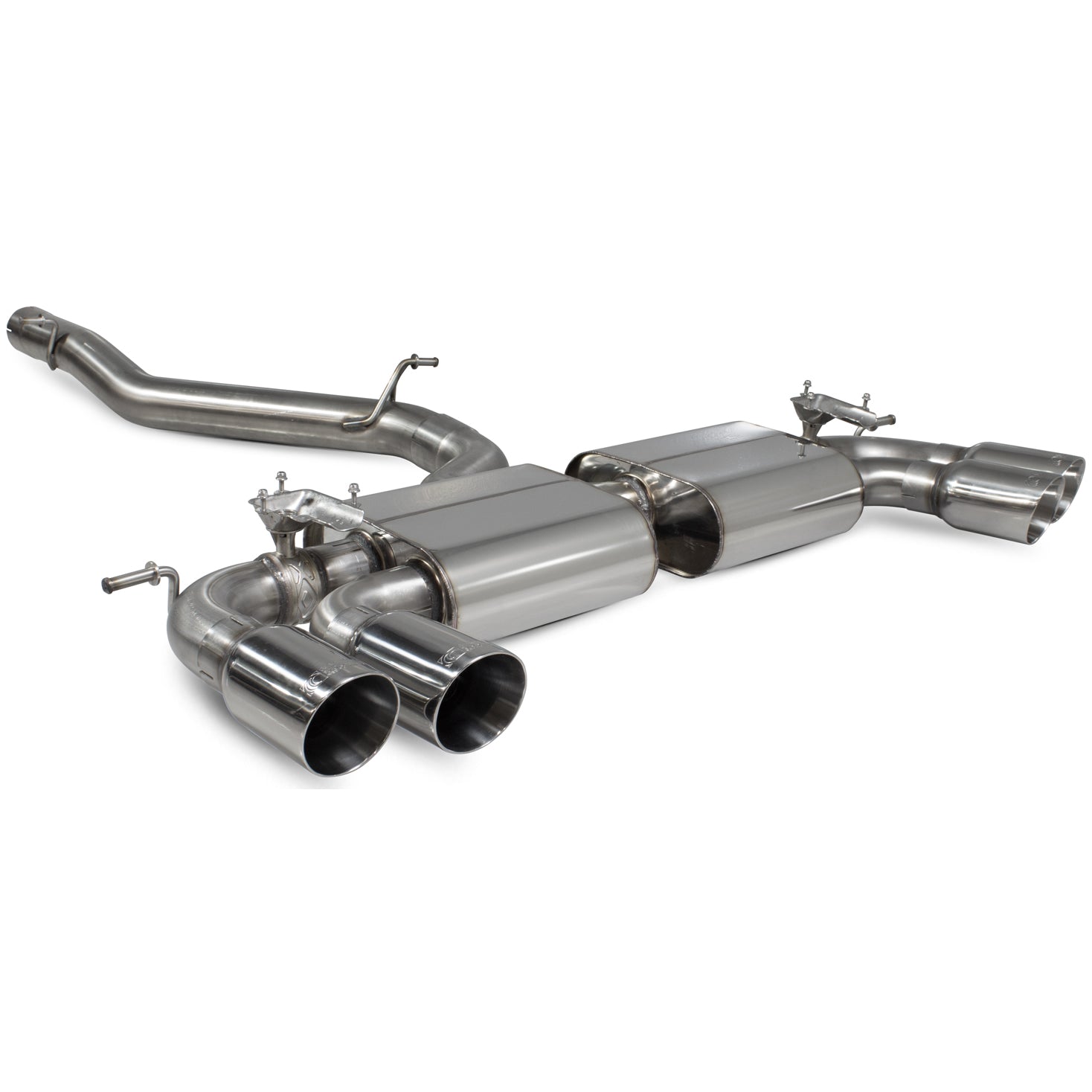 Scorpion Car Exhaust Cat-Back System Non-Resonated Electronic Valved P ...