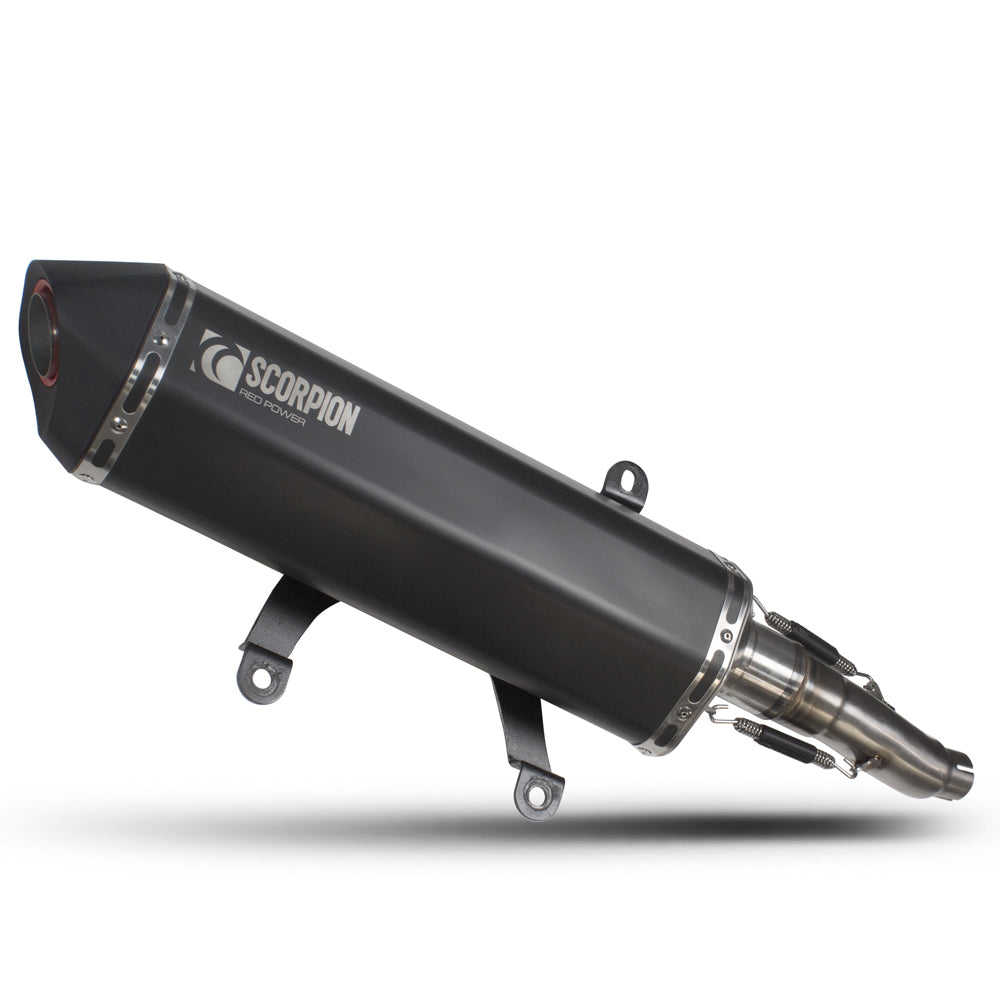 Scorpion Serket Parallel Black Exhaust-Yamaha XMAX 300 2017-2020