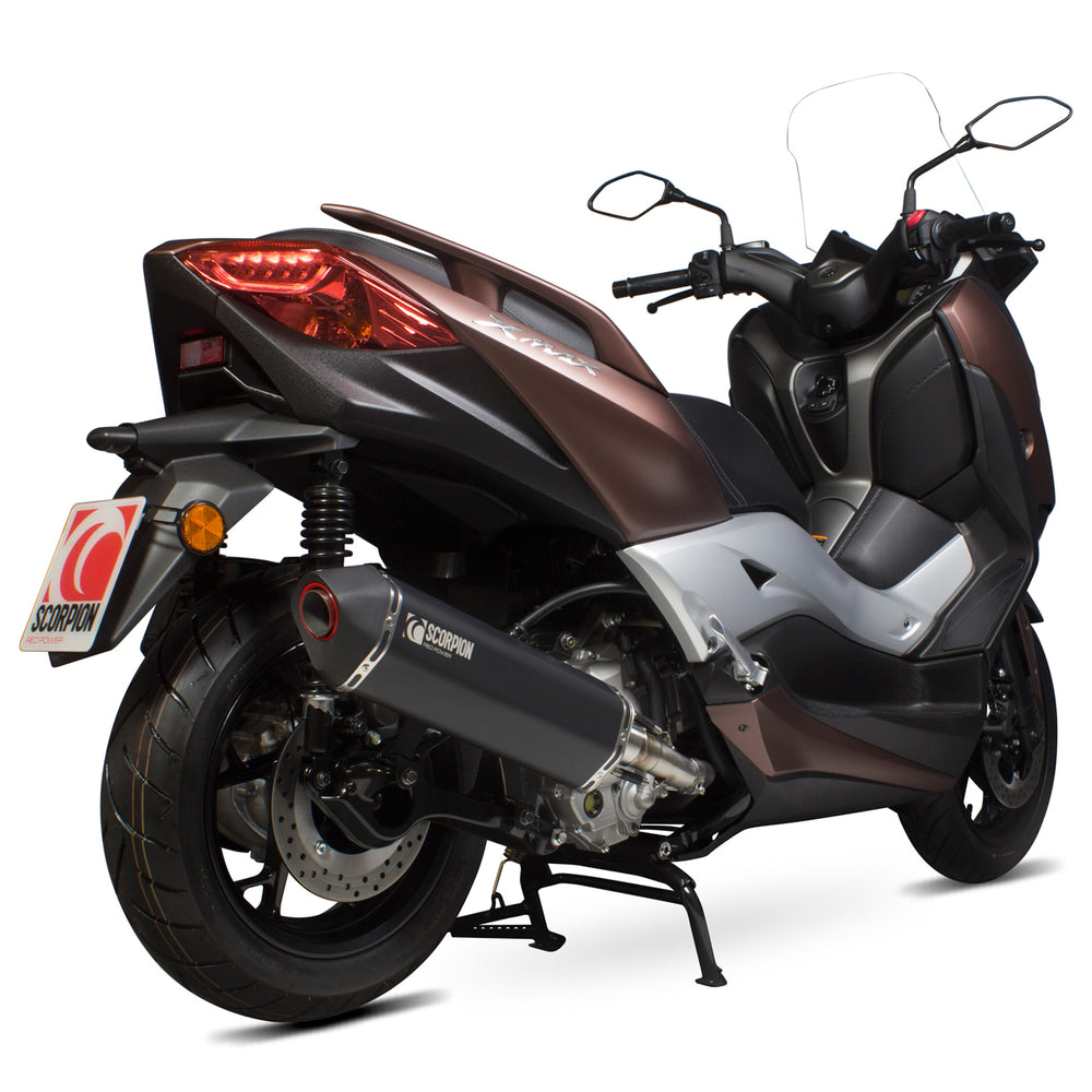Scorpion Serket Parallel Black Exhaust-Yamaha XMAX 300 2017-2020