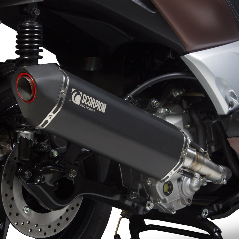 Scorpion Serket Parallel Black Exhaust-Yamaha XMAX 300 2017-2020